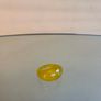 Vintage Yellow Chalcedony Faceted Glass Chunky Ring Image 5