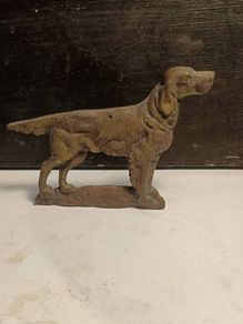 Early 20th Century Brass Retriever Dog