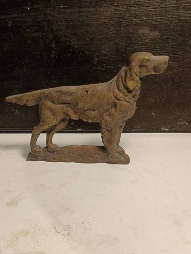 Early 20th Century Brass Retriever Dog