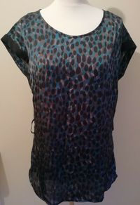 FREE POST Epilogue Ladies Top Blouse New With Tags Cost 32 Euro. Size UK12. Pattern. Womens