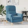Armchair Blue Velvet Image 3