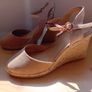 Brand New Beige Strappy Wedge Slingbacks shoes size 6 Image 7