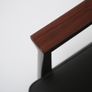 Vintage Rosewood and Black Leather Armchair by Karl Erik Ekselius for JOC Vetlanda, 1960s Image 7