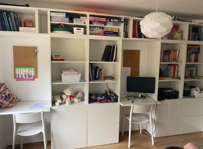 Bookcase and storage units
