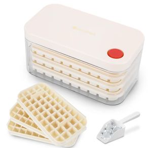 Brand New Ice Cube Tray Set 150 Cubes 3 Trays with Lid