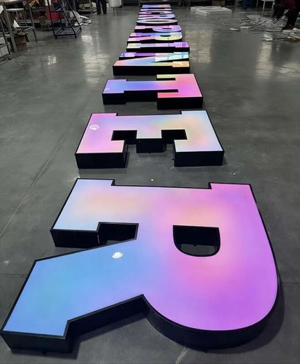 RGB Colour-Changing LED Letters - Custom Front-Lit 3D Signage