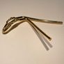 Gold vintage hair fork with purple stones Image 3