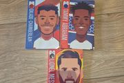 3 Football legends Books Messi, Abraham &amp; Chamberlain