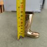 Solid brass sculpture: || Boot Ashtray || Vintage small item in perfect condition || Brass army boot / wellies / brass boot Image 2