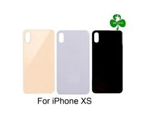 For iPhone XS Battery Back Cover Rear Glass Replacement Black White Rose Gold