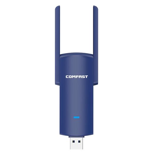 COMFAST Bluetooth+WiFi(1300Mbps) Dual Band (2.4G/5G) USB Adapter/Dongle+Hotspot - 2x3dbi Foldable External Antennas (Brand New/Warranty)