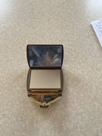 Swarovski Bronze Coloured Compact double mirror