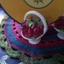 Two Aynsley China Posy Baskets With Roses Image 3