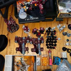 Warhammer 40K Tau Empire Army Bundle Riptide, Hammerheads, Suits & Ghostkeel (Unbuilt)