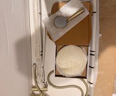 Good JTP rainfall shower head (needs a mixer bar)