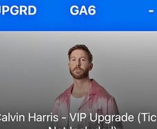 Calvin Harris marlay park ticket 27th