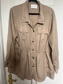 Military style jacket cream