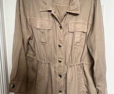 Military style jacket cream