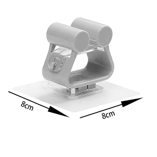 2pcs 8x8cm Antenna Window Wall Mount Clamp Hookless ABS Mounting Clip Upgraded Aerials With Adhesive Back Increased HNT Mining
