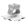 2pcs 8x8cm Antenna Window Wall Mount Clamp Hookless ABS Mounting Clip Upgraded Aerials With Adhesive Back Increased HNT Mining Image 3