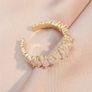Crystal Adjustable Gold Tone Ring Image 2