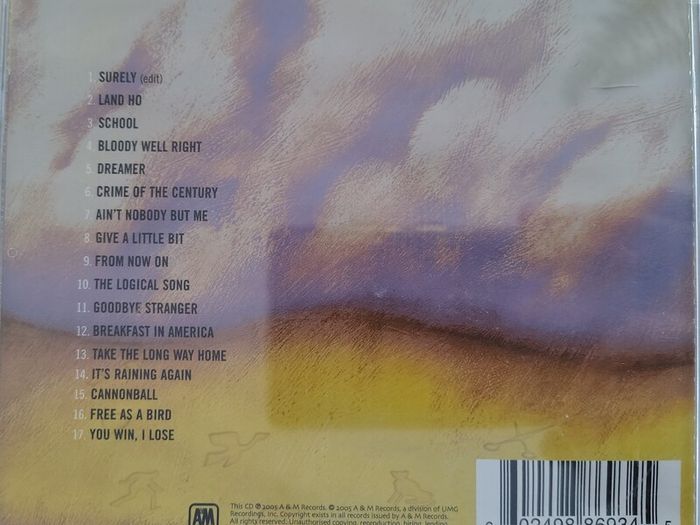 Supertramp - Retrospectacle (The Supertramp Anthology) CD (2005) Classic Pop Rock EX+