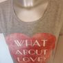 Atmosphere grey slogan top size UK16 EU44 Postage included Image 3