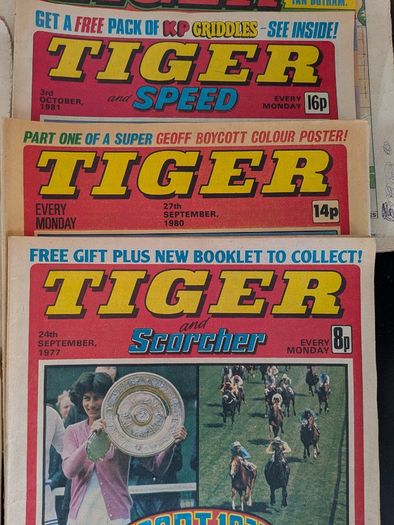 10 x Vintage 1980s Comics Lot  Eagle Tiger 2000AD Crunch Duran Duran