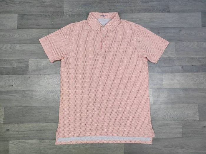 B Daddy Sport Patterned Golf Polo Shirt Mens M/L