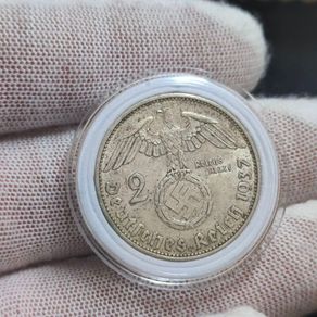 2 Reichsmark 1937 A Berlin WW2 Silver Coin third Reich