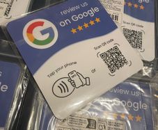 NFC Google review card