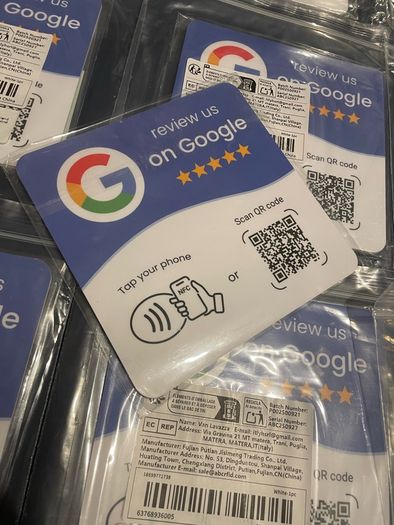 NFC Google review card