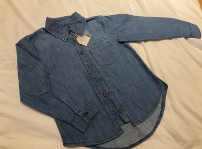 Gorgeous cool boys denim shirt Danish brand MarMar Copenhagen BNWT New 6 7