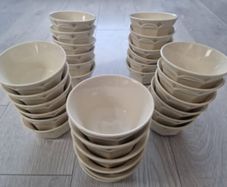 Set of 30 Vintage Style Porcelain Dessert or Side Bowls