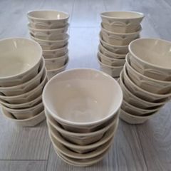 Set of 30 Vintage Style Porcelain Dessert or Side Bowls