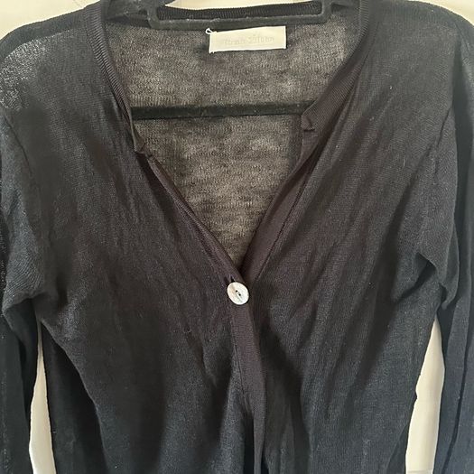 Ronit Zilkha Linen Black Cardigan S