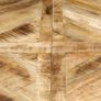 Dining Table Round 150x76 cm Solid Mango Wood Image 3