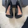 Prada black patent leather peep toes Image 6
