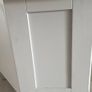 Grey TV Unit / Corner Media Cabinet with Solid Wood Top & 2 Drawers Image 6