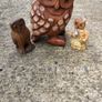 Hardwood carved Tawny owls Image 2