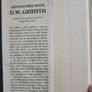 Adventures With D. W.griffith. By Karl Brown. Edited And With An Introduction By Kevin Brownlow. First Edition Hardback With Dustjacket In Good Condition. Image 6