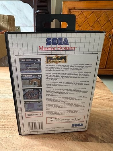 Sega Master System console and games Sonic