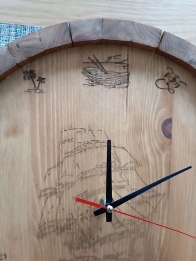 Hand made wall clock