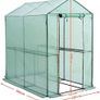Foil Greenhouse Tomato House Plant House with 4 Shelves Roll-Up Door Image 9