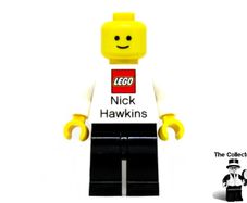 Lego Employee Nick Hawkins Business Card Minifigure Very Rare Hard To Find