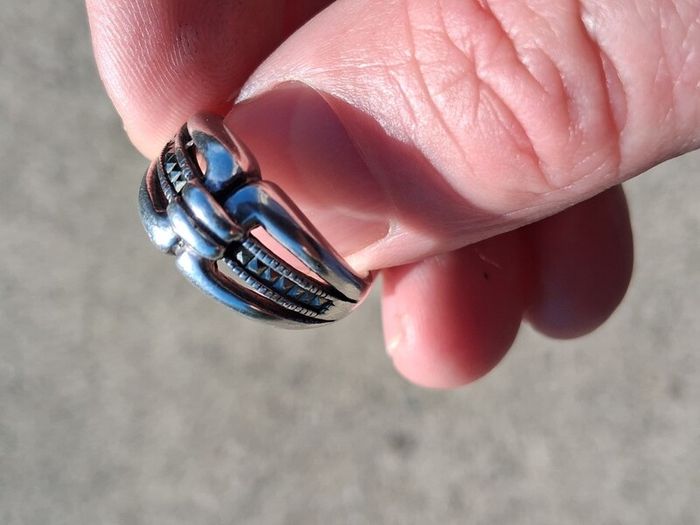 Vintage Sterling Silver Marcasite Rings