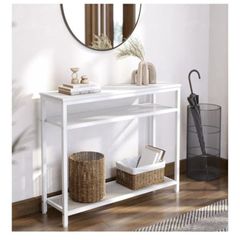 White Hall Table