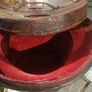 Antique leather hat box Image 3