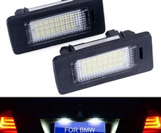 2PCS For BMW E39 E60 License Plate Light 6000k White No Error Led Number