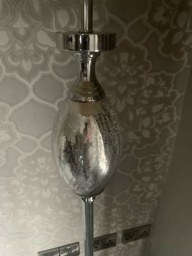 Floor light silver